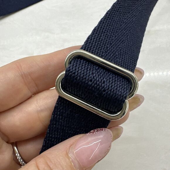 Vintage LeSportsac Blue/Gray White Crossbody Handbag Lightweight Nylon 90s - Picture 7 of 16